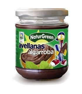 Crema de avellanas y algarroba