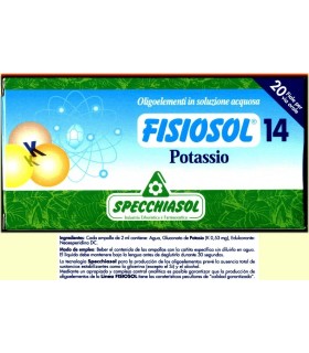 FISIOSOL 14 POTASIO 20 VIALES/2 ML