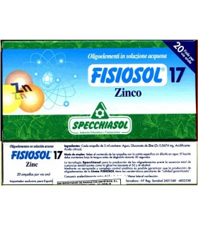 FISIOSOL 17 ZINC 20 VIALES / 2 ML