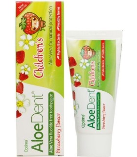 Dentífrico infantil de aloe vera sabor fresa 