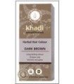 HENNA 100% VEGETALES BIO KHADI - Castaño oscuro 100 g