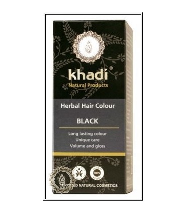 HENNA 100% VEGETALES BIO KHADI - Negro 100 g