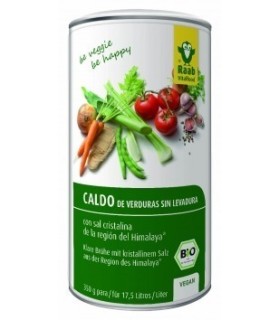 Caldo vegetal sin levaduras  350 g