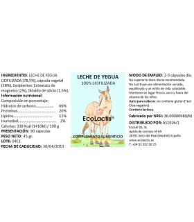 Leche de yegua Ecolactis 90 capsulas