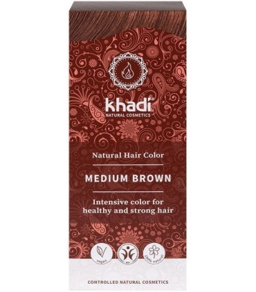 HENNA 100% VEGETALES BIO KHADI - Castaño medio 100 g