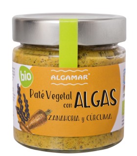   Paté vegetal con Algas –   ZANAHORIA Y CÚRCUMA 180 g