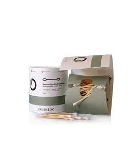 Bio bambu Bastoncillos bambu & algodón ecológico 100 unidades