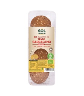 Galletas de trigo sarraceno con chía y quinoa  175 g