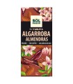 Tableta algarroba con almendras bio 70 g