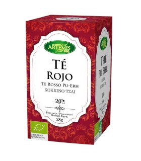 Artemis  Té rojo Pu-Erh bio Artemis 20 filtros