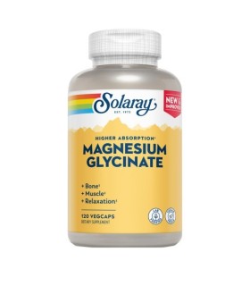 Magnesio glycinato  - 120 Vegcap   Sin Gluten Apto Para Veganos