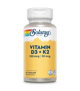  Vitamina D3 & K2 (MK7) - 60 cápsulas vegetales 