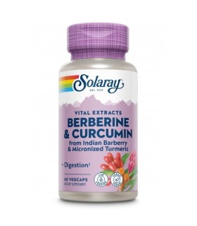 Berberine y Curcumin - 60 VegCaps. Sin Gluten  Apto Para Veganos