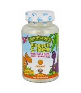 VITAMINA C REX - 100 dinosaurios masticables 