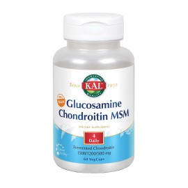  VEGANO 100% GLUCOSAMINA - MSM - 60 Capsulas