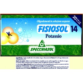 FISIOSOL 14 POTASIO 20 VIALES/2 ML