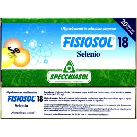 FISIOSOL 18 SELENIO 20 VIALES / 2 ML - Yantar Ecotienda